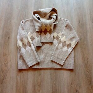 Ladies Wool Sweater and Scarf, Size M
